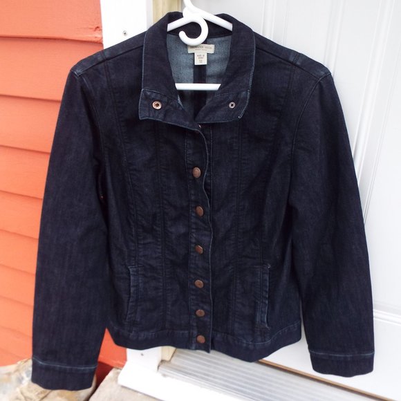 Coldwater Creek Dark Wash Denim Jean Jacket (EUC) - Picture 13 of 16